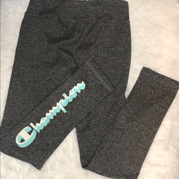 Champion Authentic Athleticwear Girls Gray Leggings Pants 5/6 - Picture 2 of 4